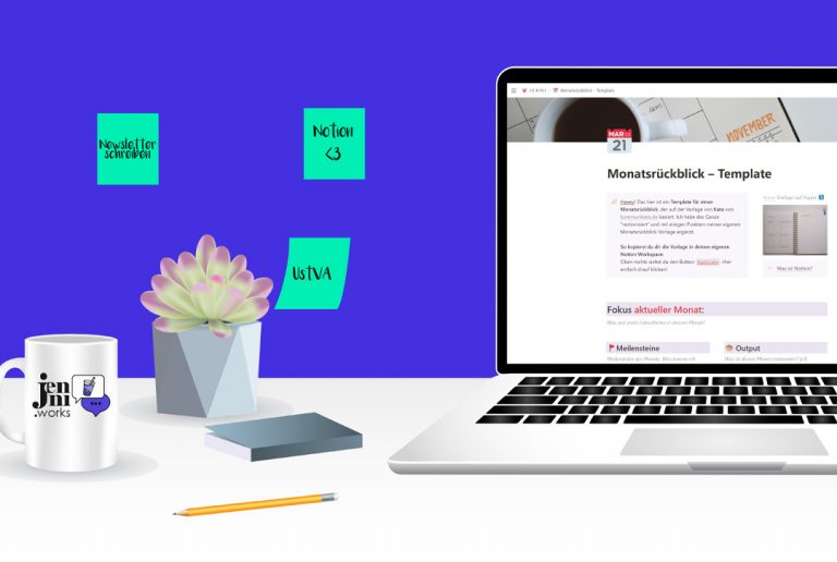 Notion Template: Monatsrückblick