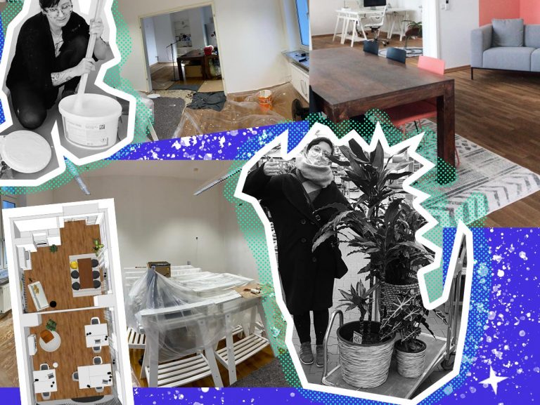 Büro glow up: Renovierung 🚧