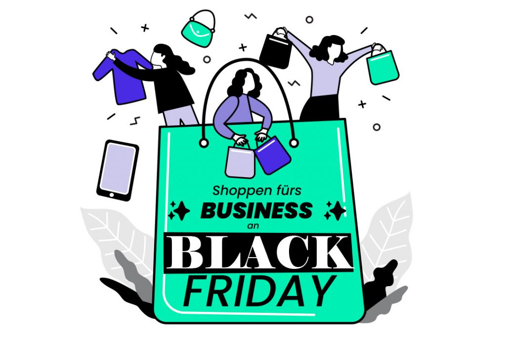 Shoppen fürs Business an Black Friday